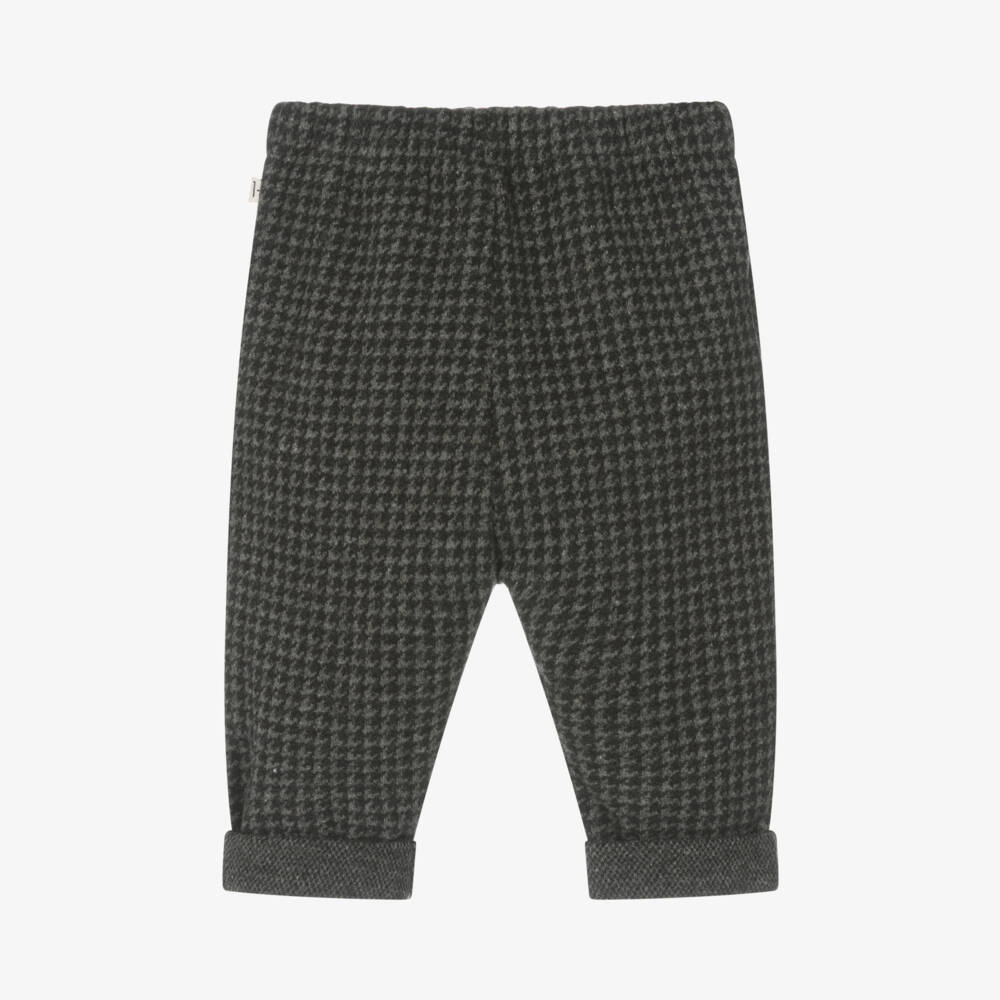 1 + in the family-Boys Grey Checked Trousers | Childrensalon Outlet