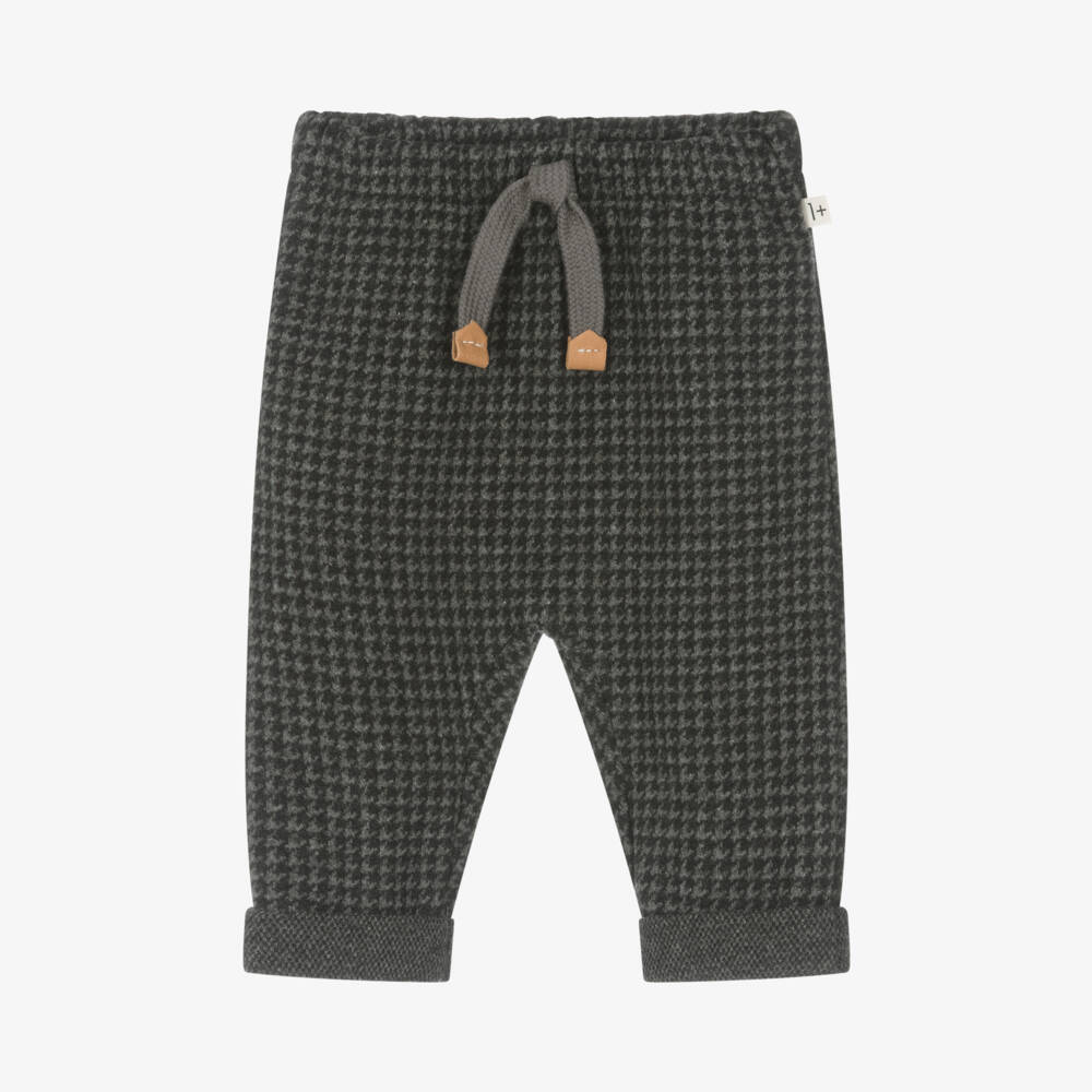 1 + in the family-Boys Grey Checked Trousers | Childrensalon Outlet