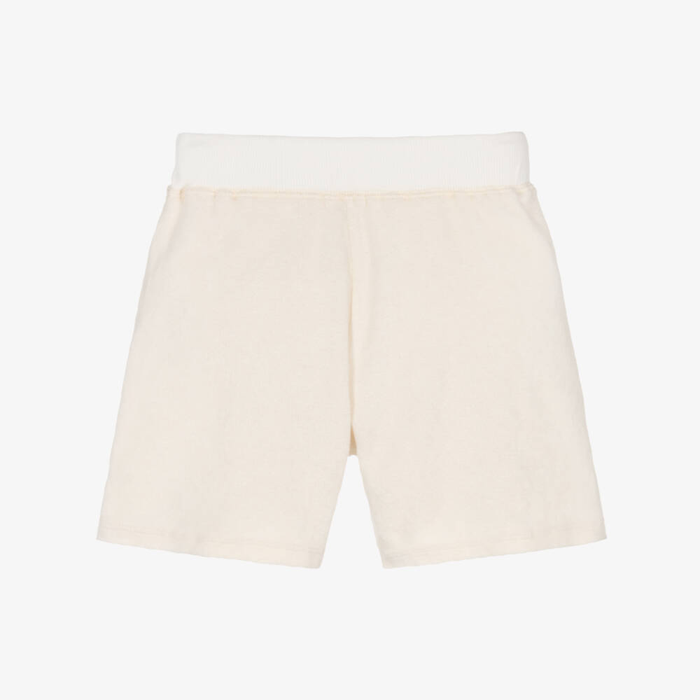 1 + in the family-Boys Ivory Soft Towelling Shorts | Childrensalon Outlet