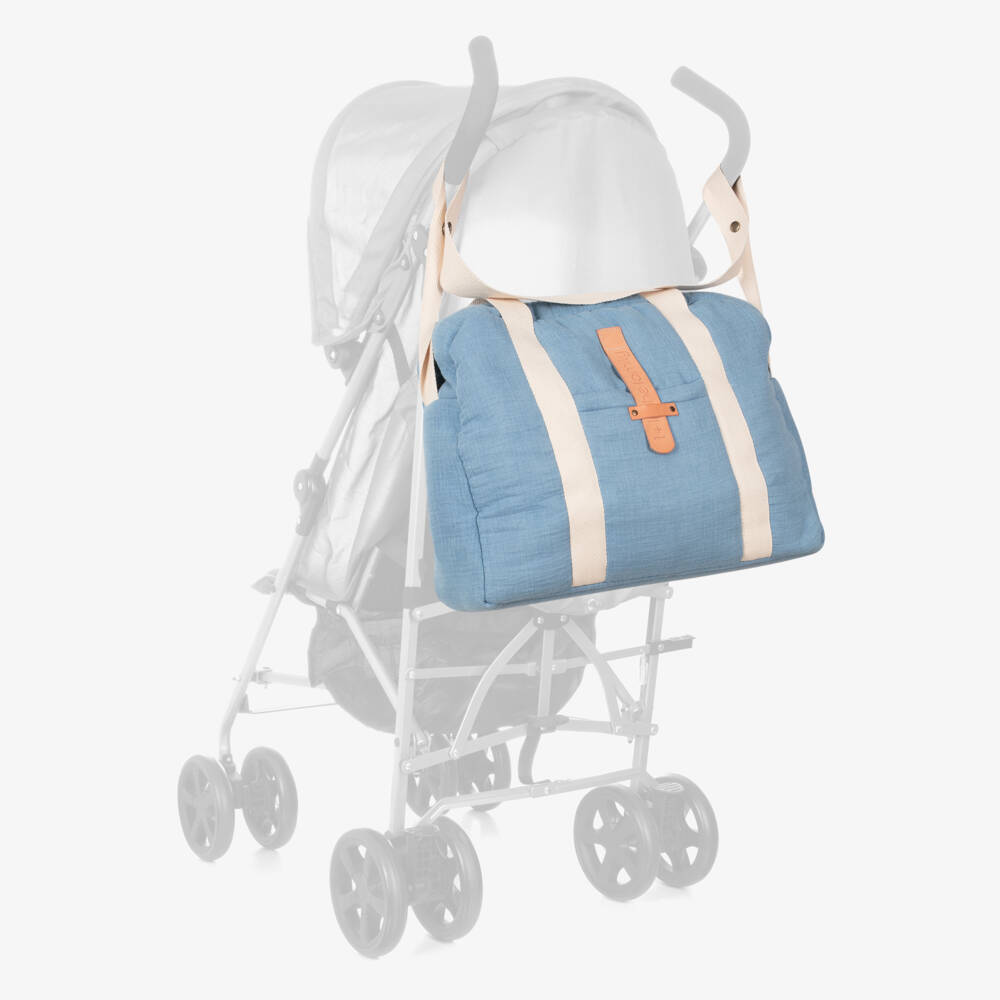 1 + in the family-Boys' Sky Cotton Diaper Tote | Childrensalon Outlet