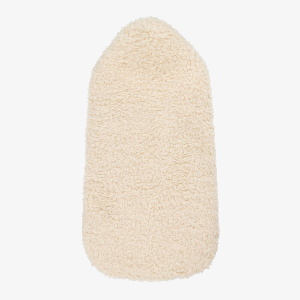 1 + in the family-Fluffy Ivory Sherpa Fleece Baby Nest (78cm) | Childrensalon Outlet