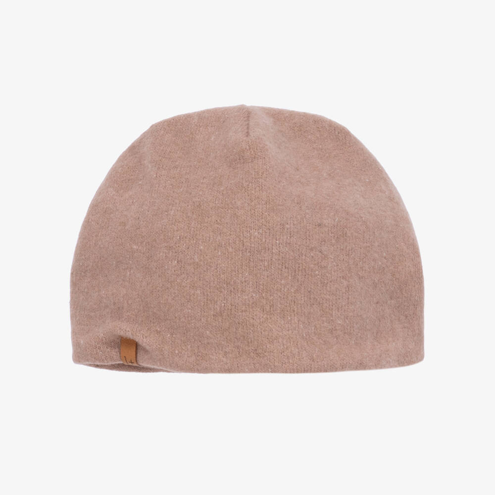 1 + in the family-Girls Blush Cotton Knit Hat | Childrensalon Outlet