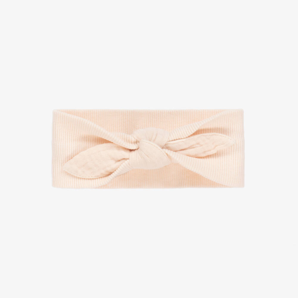 1 + in the family-Girls Delicate Pink Bow Headband | Childrensalon Outlet