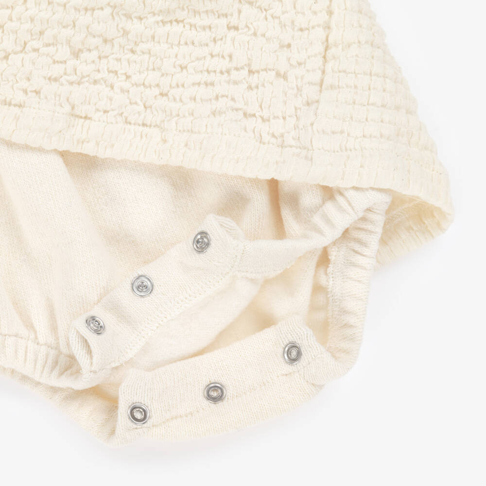 1 + in the family-Кремовое вязаное платье-боди для девочек | Childrensalon Outlet
