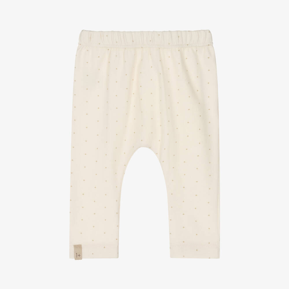 1 + in the family-Girls Ivory Starry Leggings | Childrensalon Outlet