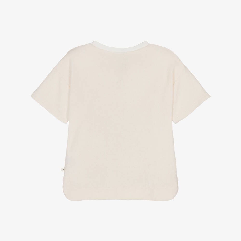 1 + in the family-Кремовый трикотажный топ для девочек | Childrensalon Outlet