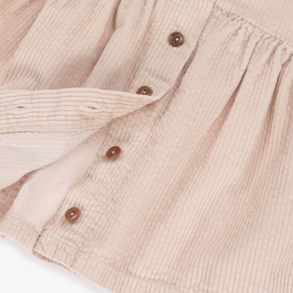 1 + in the family-Girls Pale Pink Cotton Corduroy Dress | Childrensalon Outlet
