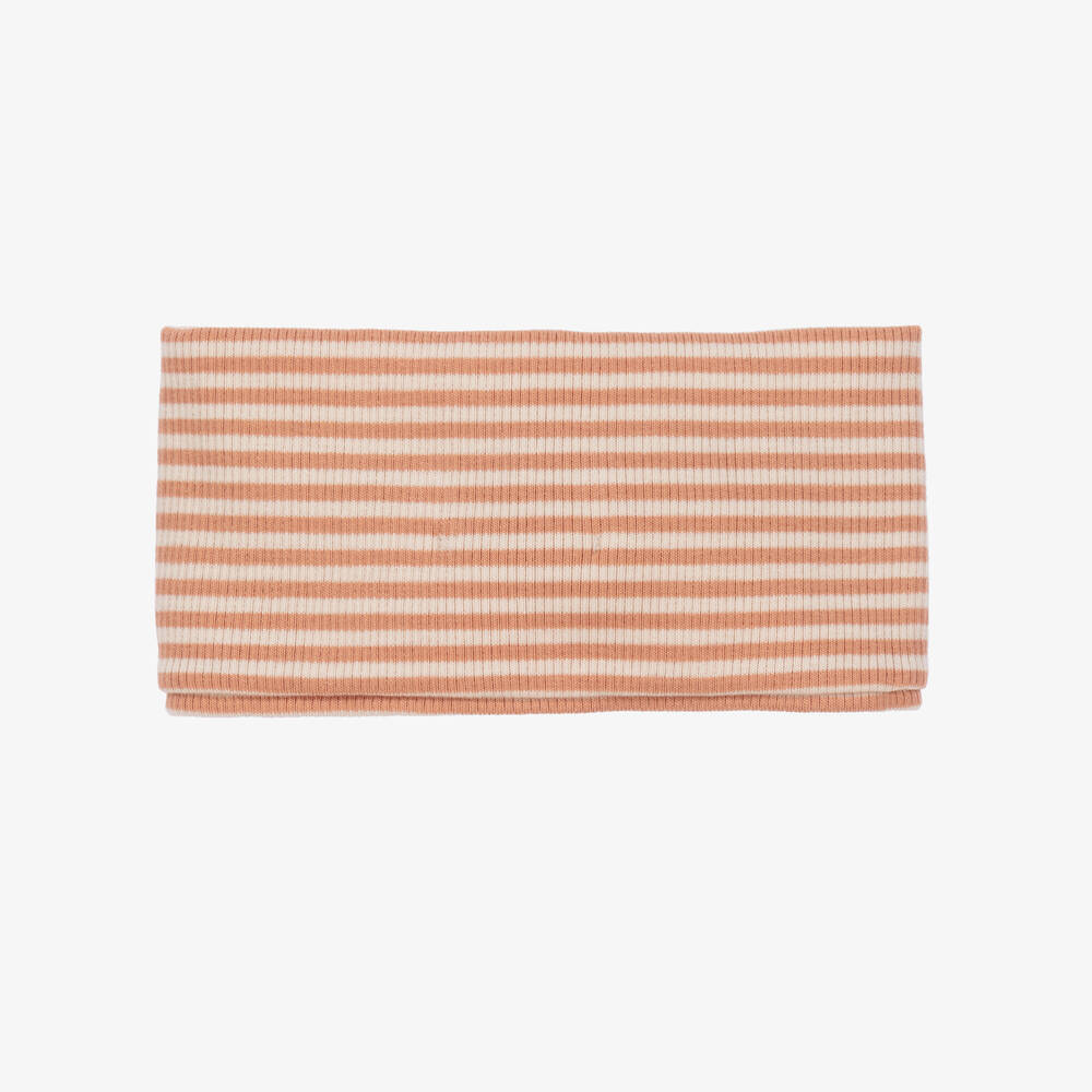 1 + in the family-Girls Pink & Ivory Cotton Bow Headband | Childrensalon Outlet