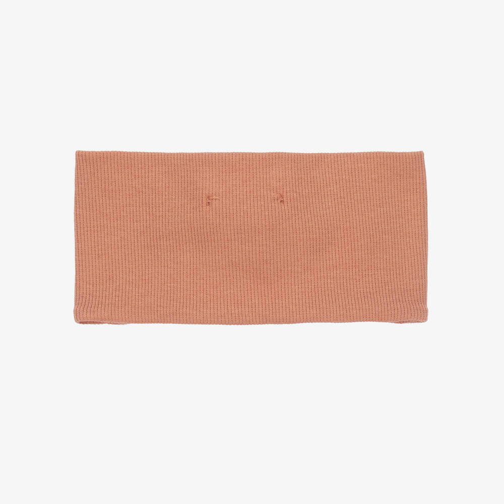 1 + in the family-Girls Terracotta Pink Cotton Bow Headband | Childrensalon Outlet