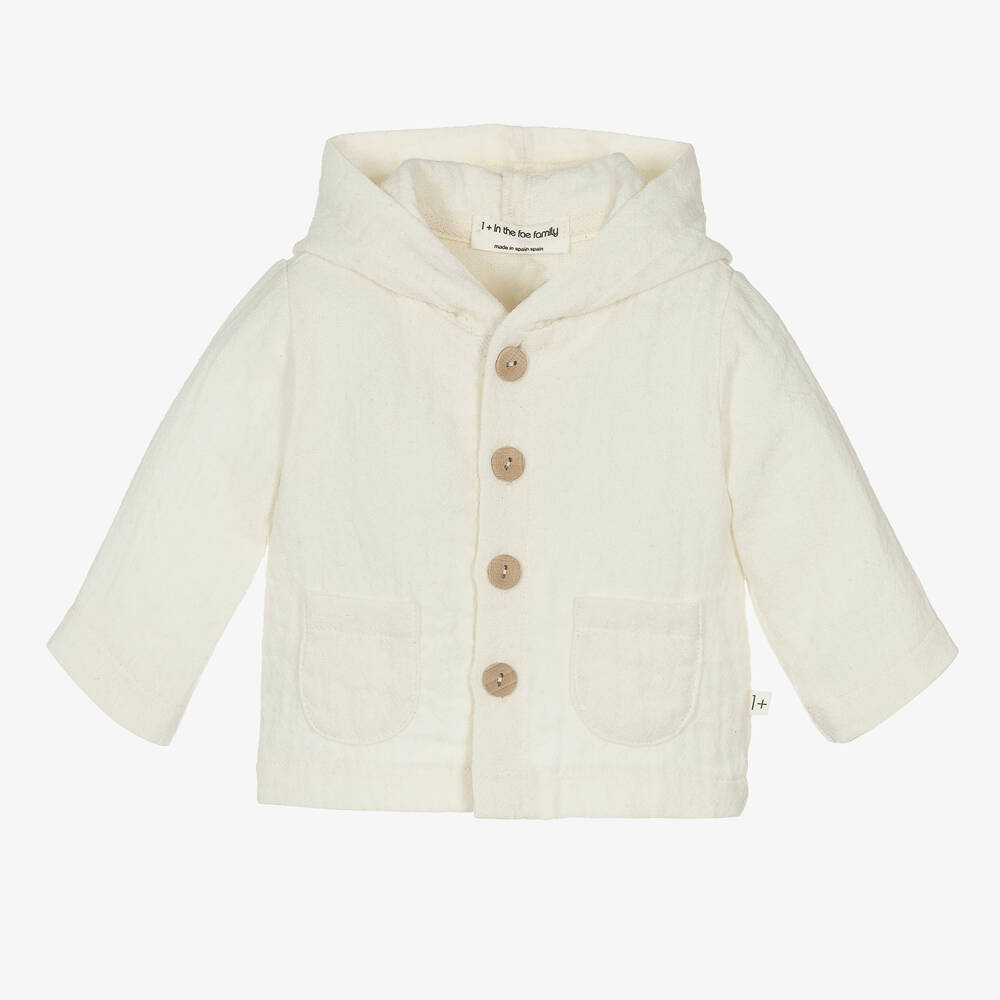 1 in the family Ivory Hooded Baby Jacket Childrensalon Outlet