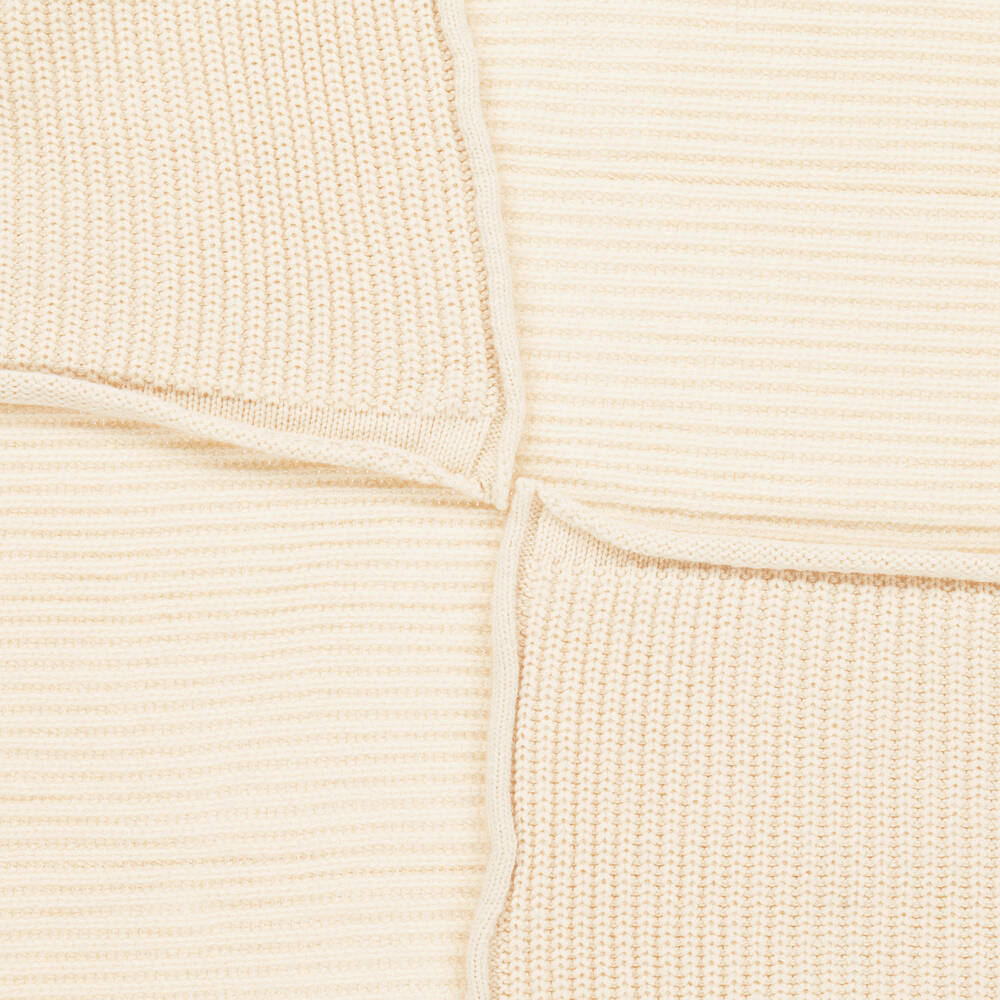 1 + in the family-Кремовое трикотажное одеяло (92см) | Childrensalon Outlet