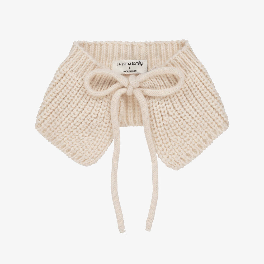 1 + in the family - Ivory Knitted Collar | Childrensalon