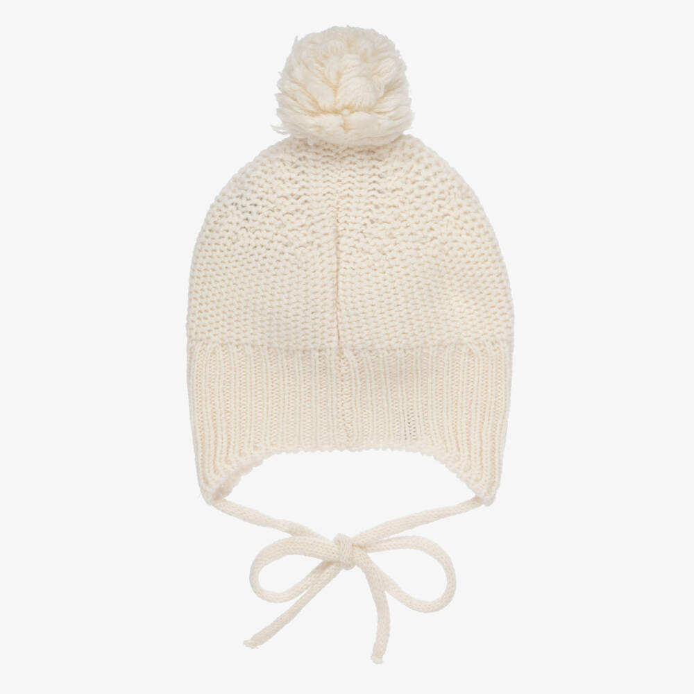 1 + in the family-Ivory Knitted Hat | Childrensalon Outlet
