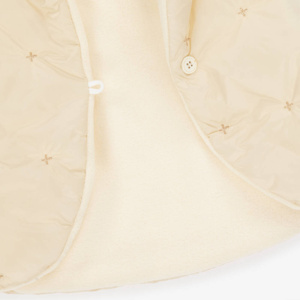 1 + in the family-Ivory Padded Baby Gilet with Polar Fleece Lining | Childrensalon Outlet