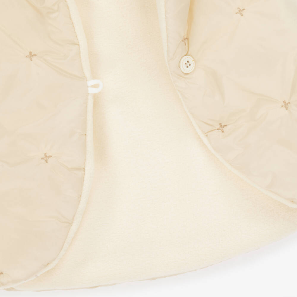 1 + in the family-Ivory Padded Baby Gilet with Polar Fleece Lining | Childrensalon Outlet
