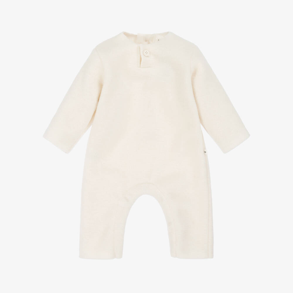 1 + in the family-Ivory Polar Fleece Romper | Childrensalon Outlet