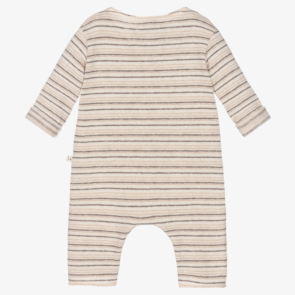 1 + in the family-Кремовый хлопковый ромпер в полоску | Childrensalon Outlet