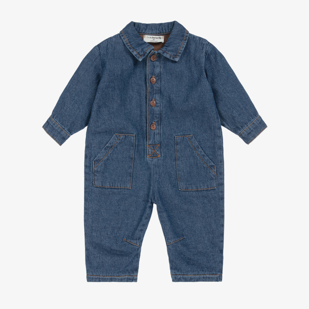 1 + in the family-Джинсовый комбинезон синий для детей | Childrensalon Outlet