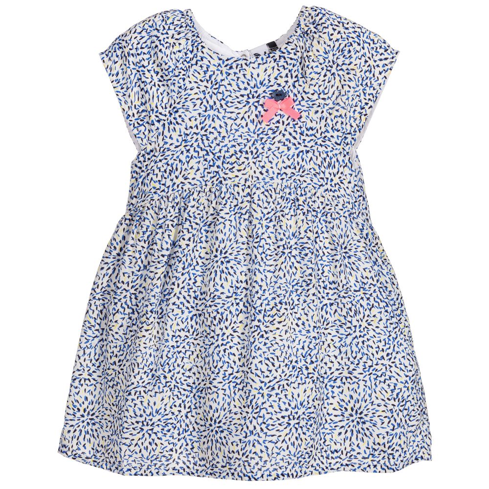 3Pommes - Girls Blue Viscose Dress | Childrensalon