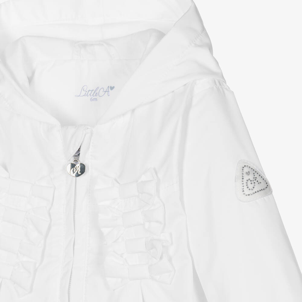 A Dee Baby Girls White Coat Childrensalon Outlet