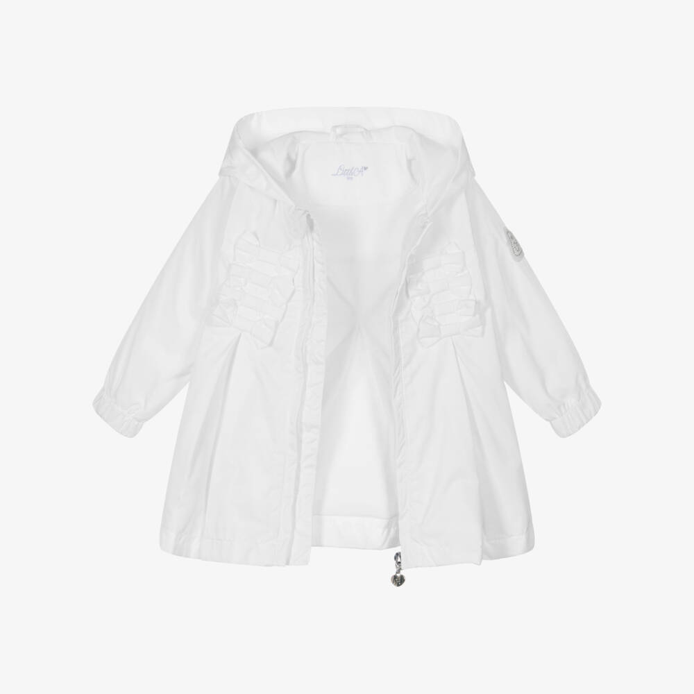 A Dee-Baby Girls White Coat | Childrensalon Outlet