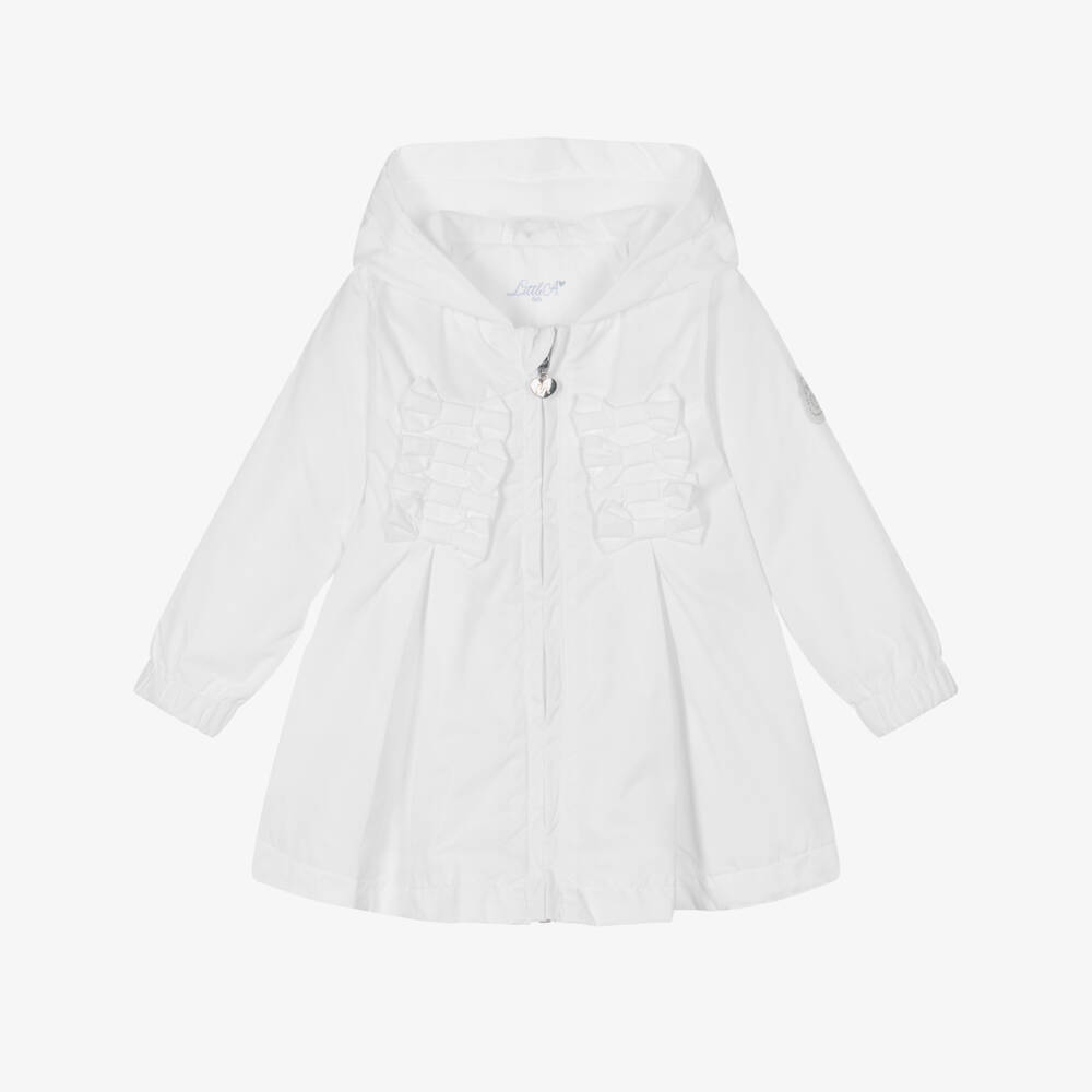 A Dee-Baby Girls White Coat | Childrensalon Outlet