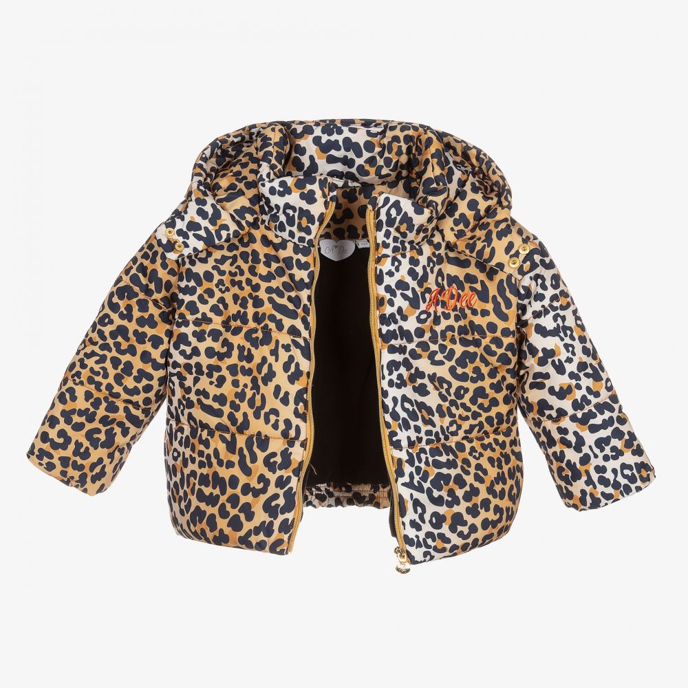 A Dee Beige Leopard Print Jacket Childrensalon Outlet