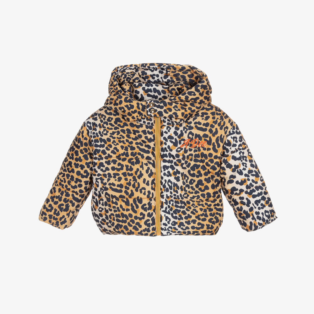 A Dee-Beige Leopard Print Jacket | Childrensalon Outlet