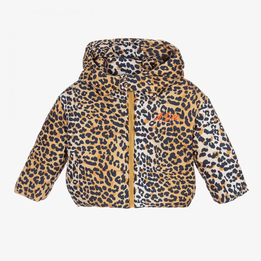 A Dee - Beige Leopard Print Jacket | Childrensalon