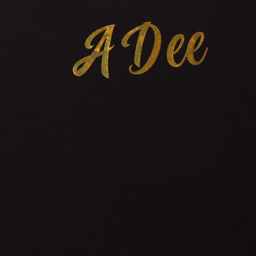 A Dee-Черное хлопковое платье со следами | Childrensalon Outlet