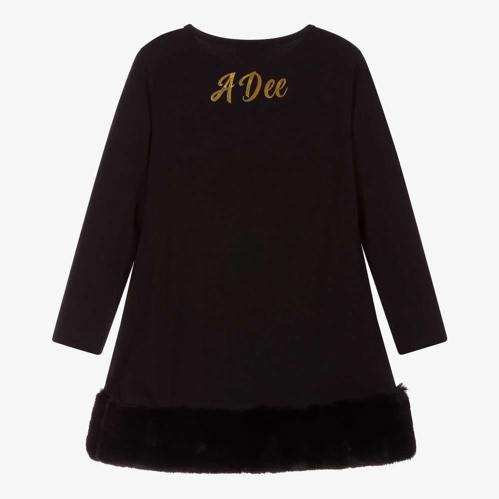 A Dee-Черное хлопковое платье со следами | Childrensalon Outlet