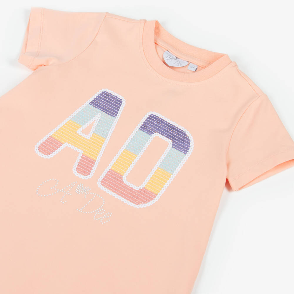 A Dee-Coral Sequin Logo Tshirt Dress | Childrensalon Outlet