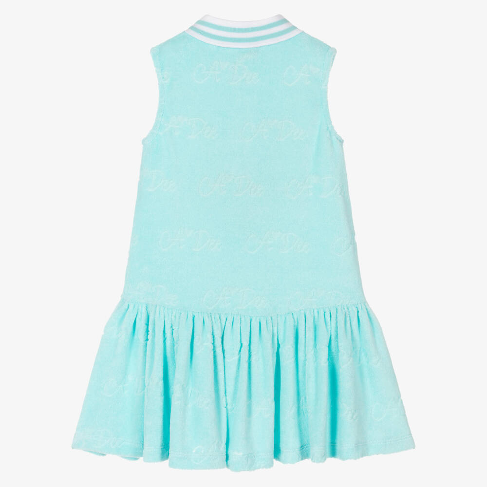 A Dee-Girls Aquatic Blue Terry Dress | Childrensalon Outlet