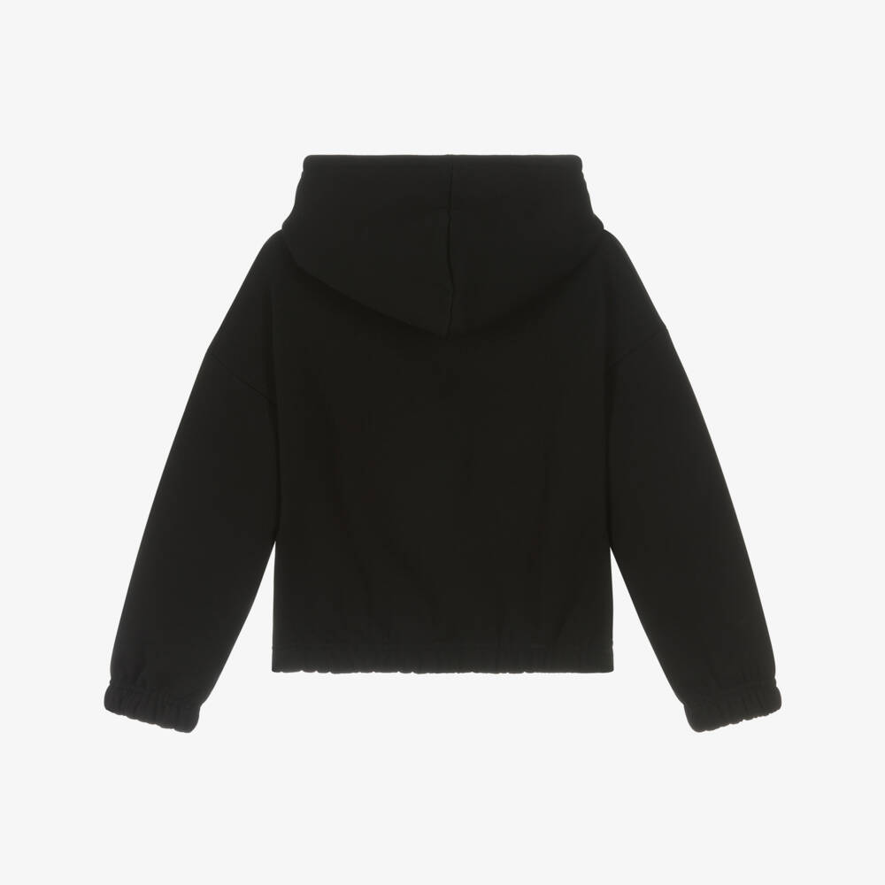 A Dee-Черный хлопковый худи для девочек | Childrensalon Outlet