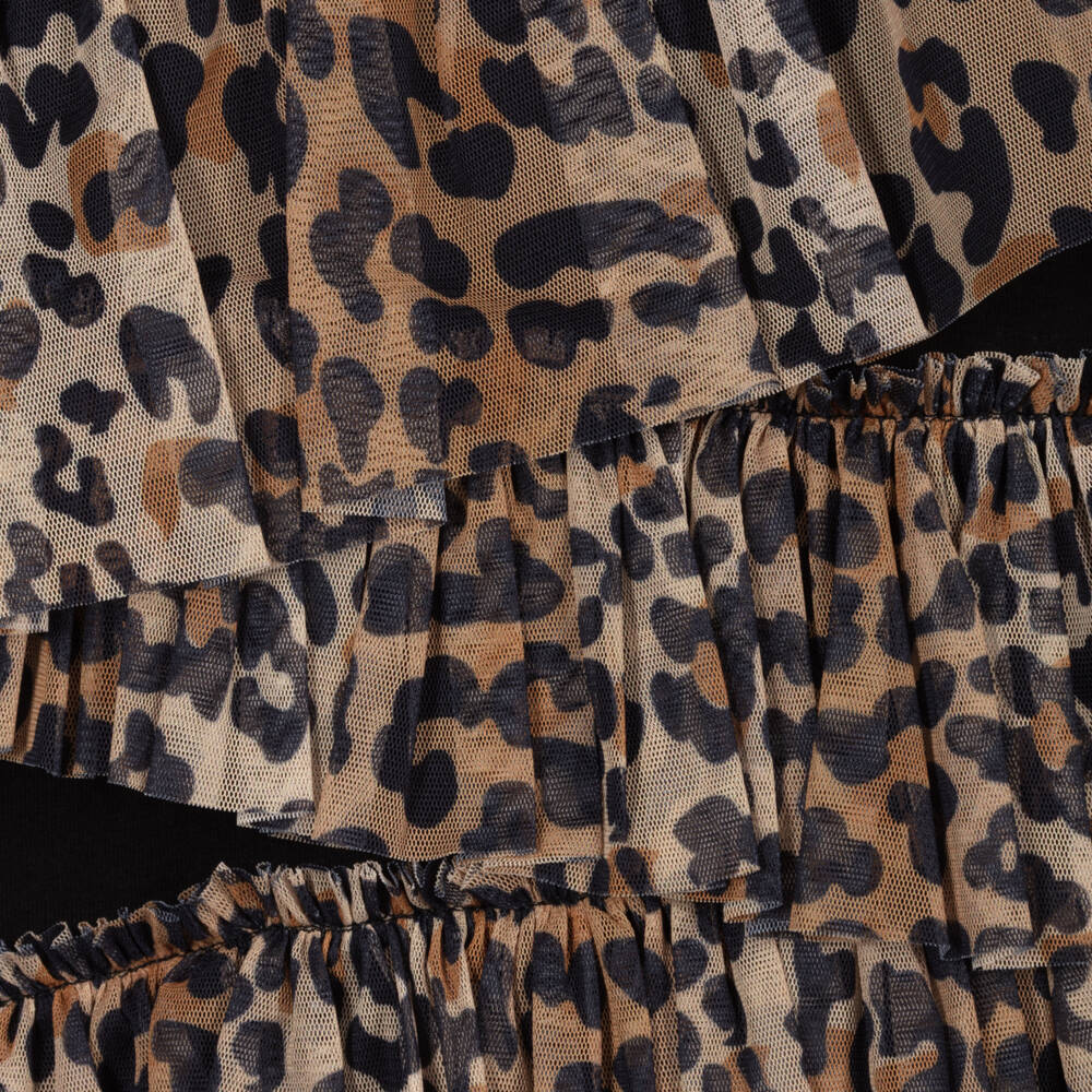 A Dee-توب قطن بحواف تول لون أسود | Childrensalon Outlet