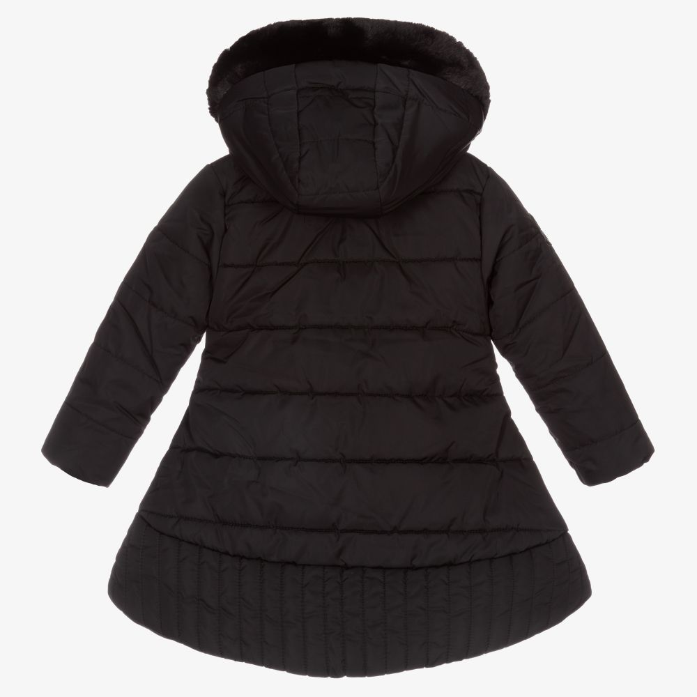 A Dee-Girls Black Puffer Coat | Childrensalon Outlet