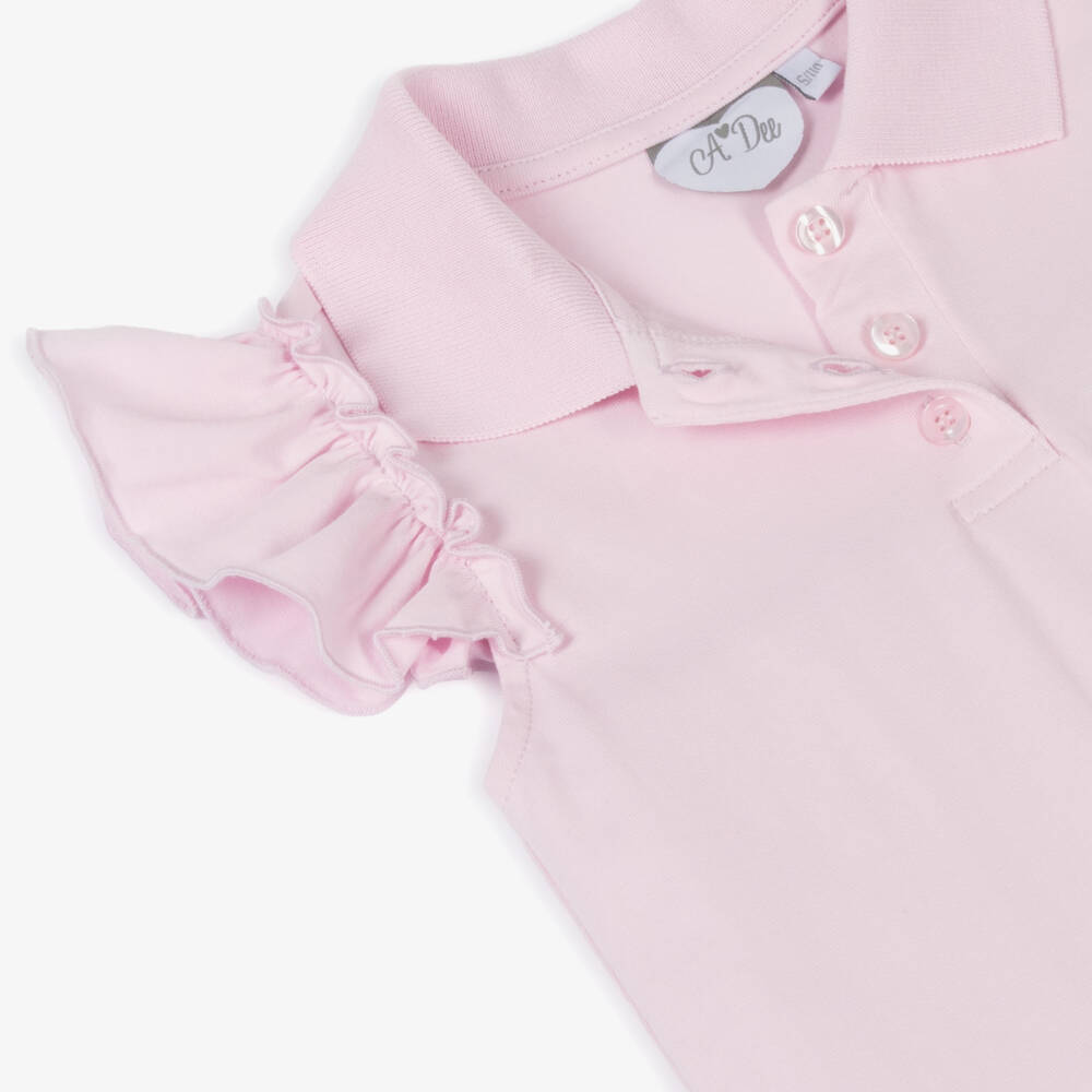 A Dee-فستان وردي مزهر للبنات مع كشكش | Childrensalon Outlet