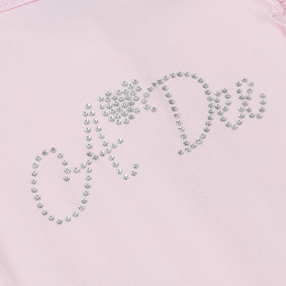 A Dee-فستان وردي مزهر للبنات مع كشكش | Childrensalon Outlet