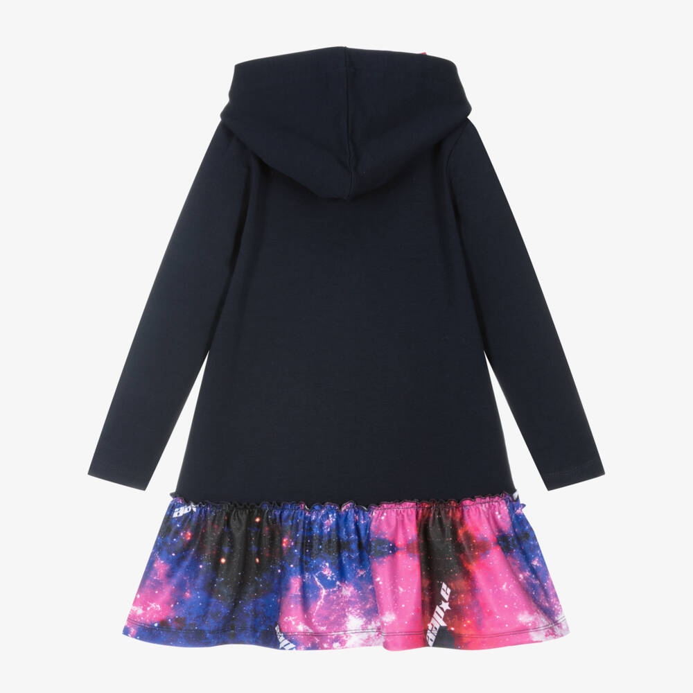 A Dee-Синее платье из хлопкового джерси для девочек | Childrensalon Outlet