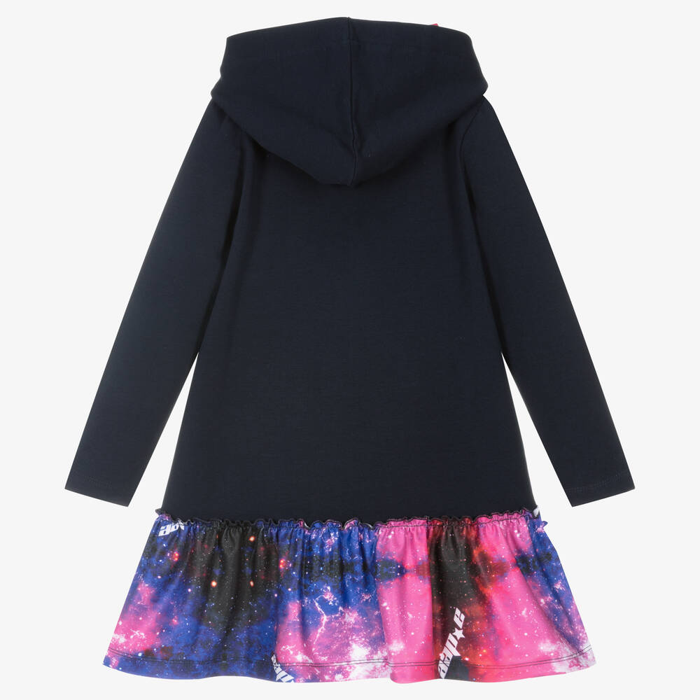 A Dee-Girls Blue Cotton Jersey Dress | Childrensalon Outlet