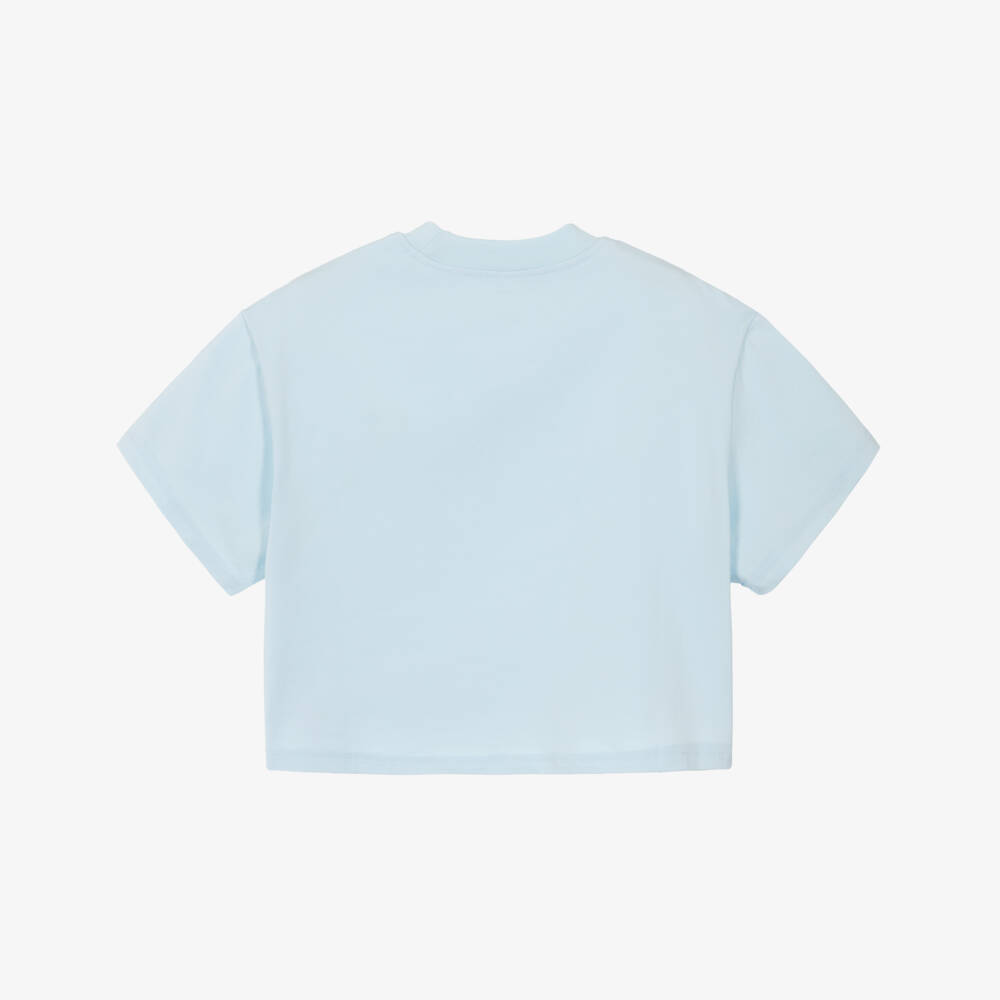 A Dee-Girls Blue Knit Boxy Tee | Childrensalon Outlet