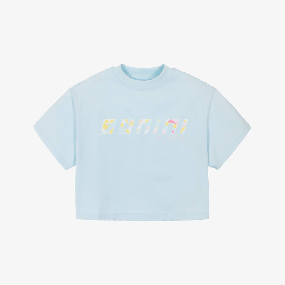 A Dee-Girls Blue Knit Boxy Tee | Childrensalon Outlet