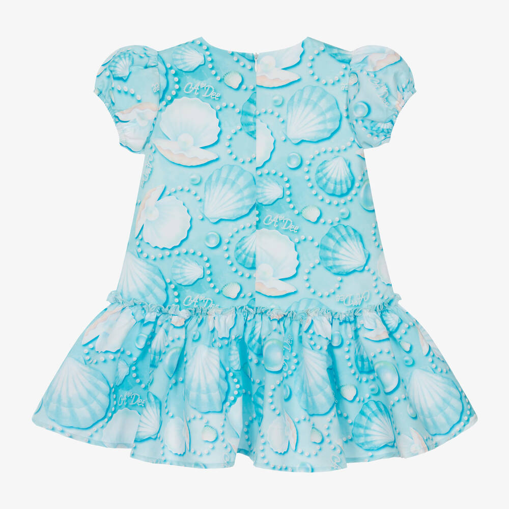 A Dee-فستان لون أزرق تركواز فاقع | Childrensalon Outlet
