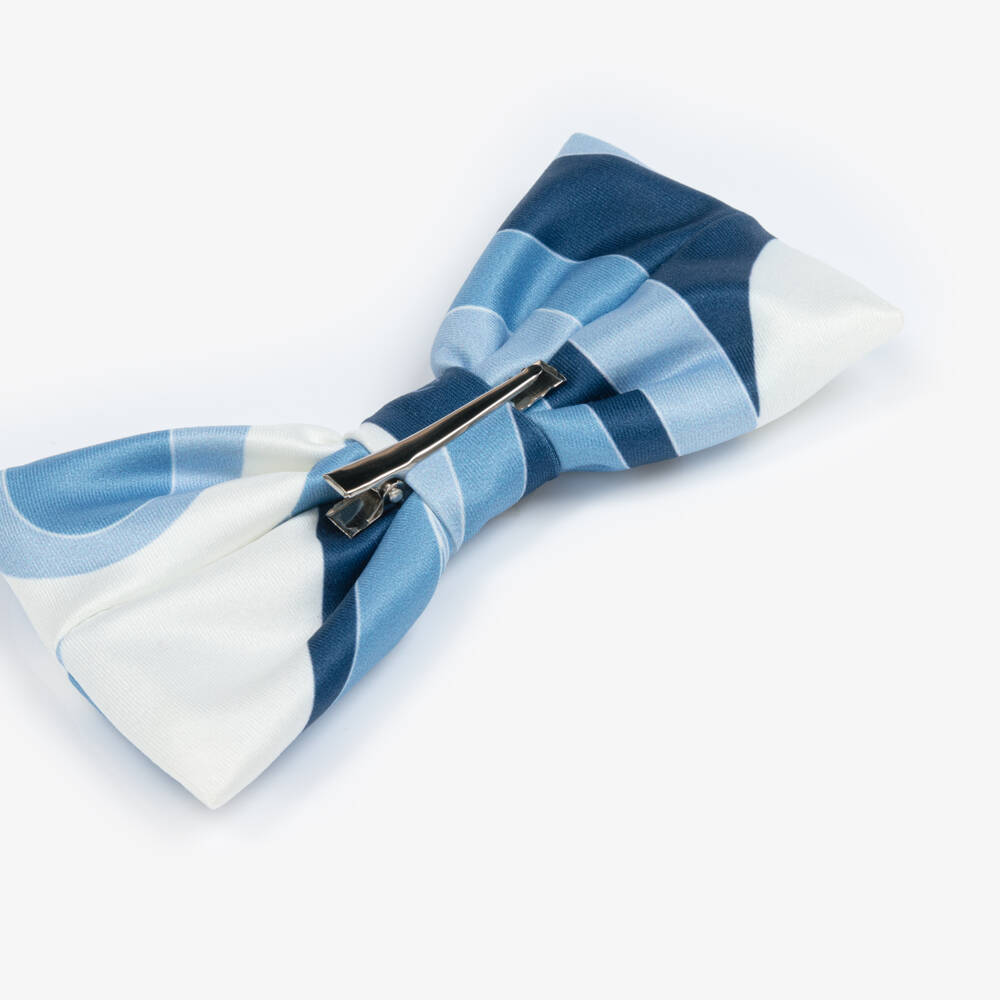 A Dee-Girls Blue Swirl Neoprene Hair Clip (14cm) | Childrensalon Outlet