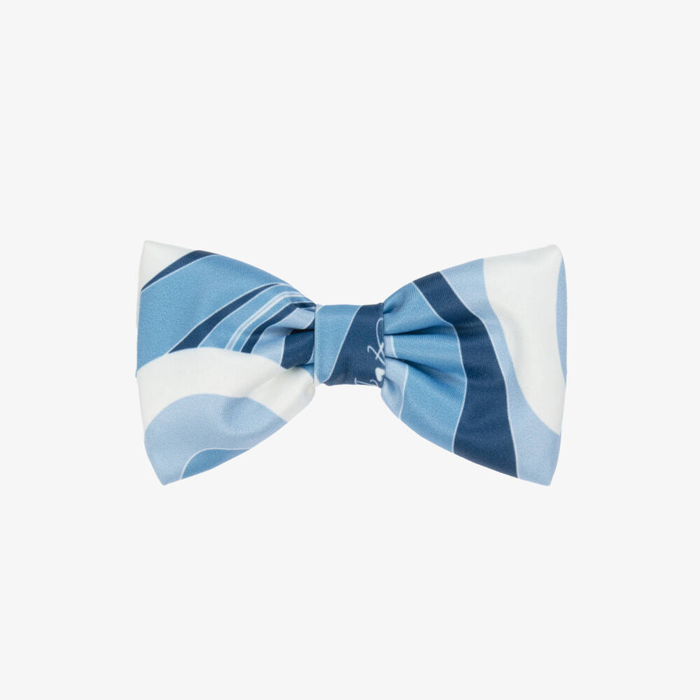 A Dee-Girls Blue Swirl Neoprene Hair Clip (14cm) | Childrensalon Outlet