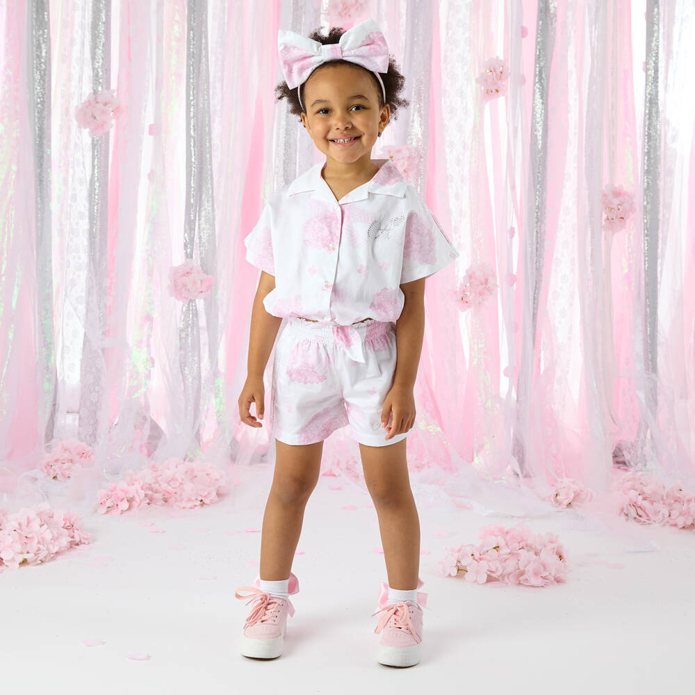 A Dee-طقم بناتي بلون وردي عاجي | Childrensalon Outlet