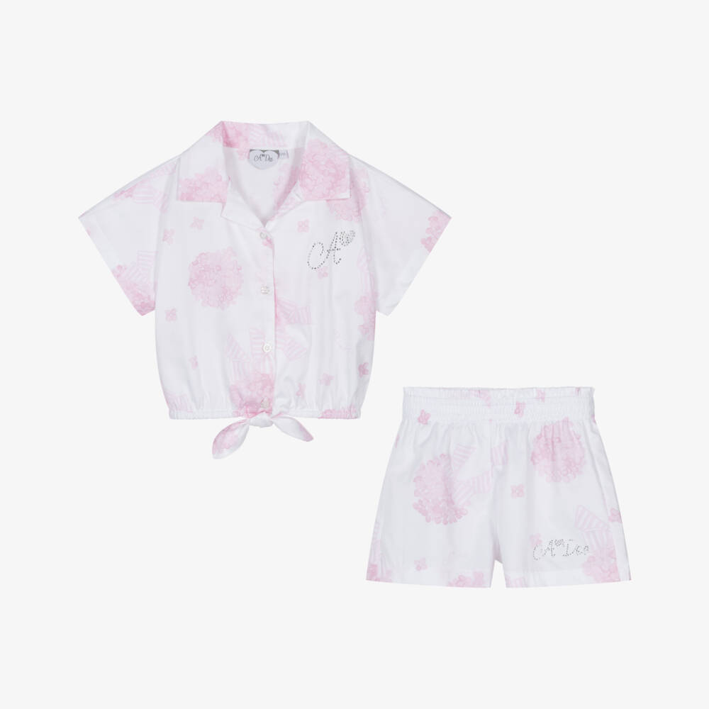 A Dee-طقم بناتي بلون وردي عاجي | Childrensalon Outlet