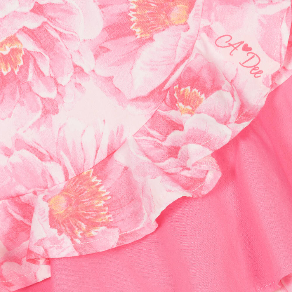 A Dee-Розовый топ и юбка с цветами | Childrensalon Outlet