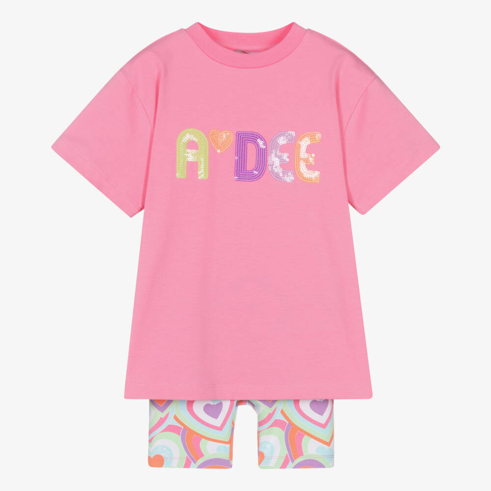 A Dee-Girls Cheerful Pink Cotton Set | Childrensalon Outlet