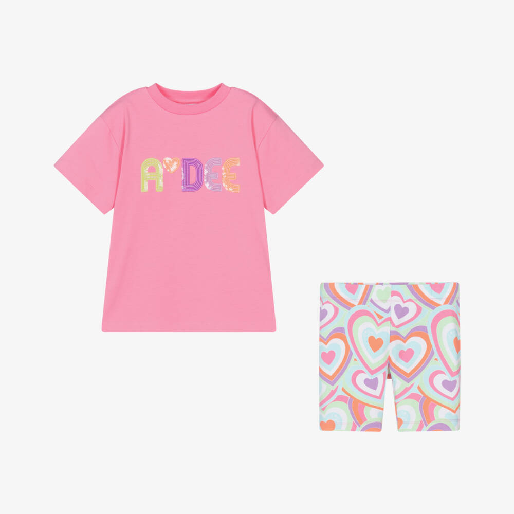 A Dee-Girls Cheerful Pink Cotton Set | Childrensalon Outlet